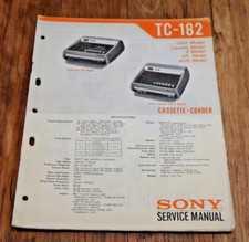 Sony TC 182 Cassette Corder