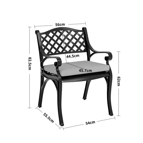 Cast aluminium garden - aluminium, table