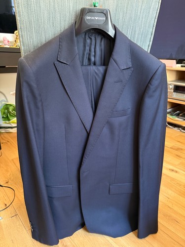 Emporio armani navy pinstripe - emporio,