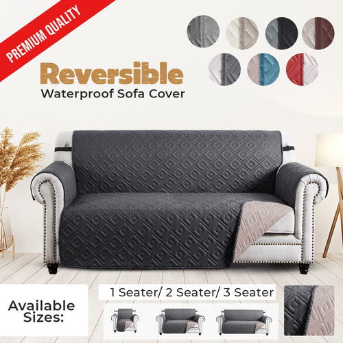 Quilted sofa cover slip covers - cover,