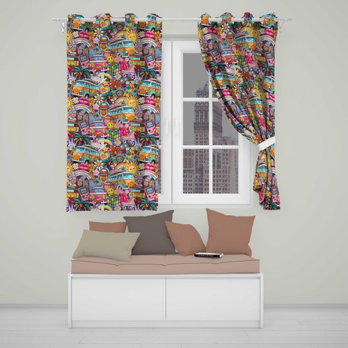 Blackout eyelet curtains cute - eyelet,