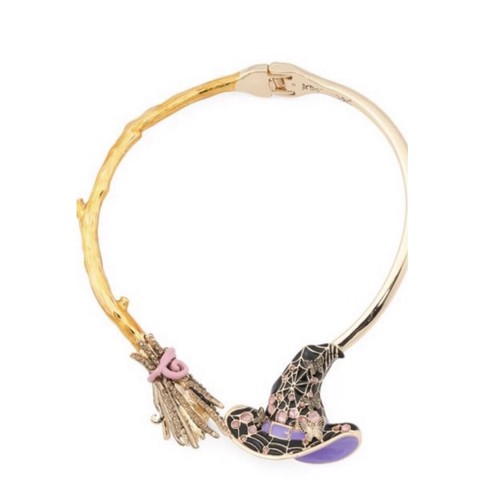 Betsey johnson gold tone witch - betsey,