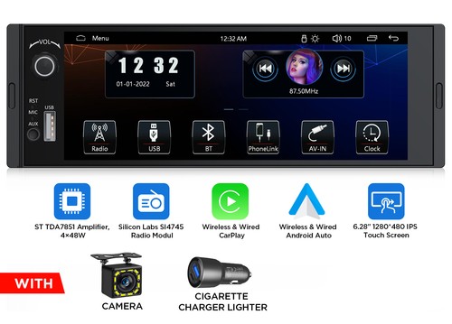 Car stereo single - car, din