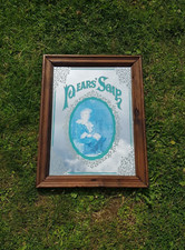 Vintage Pears Soap Mirror Pub