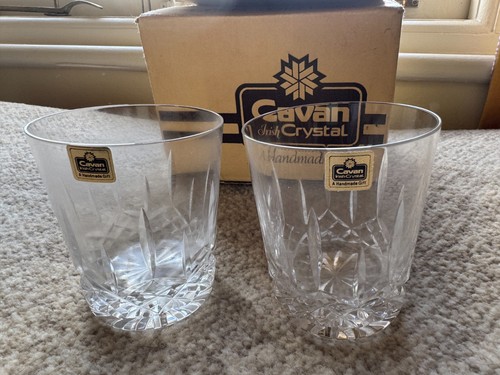 Pair irish lead crystal - lead,