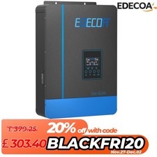 7000VA 6.2KW Solar Hybrid Inverter 48V Pure MPPT 110A PV 55-450VDC BMS EM-624A