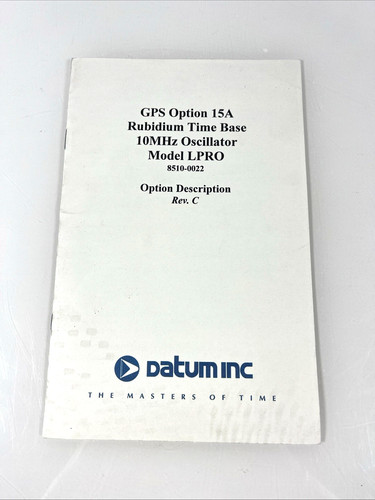 Datum gps option - option, 15a