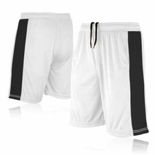 Mens Football Shorts Jogging Fitness Running Gym Sports Breathable Size S -2XL