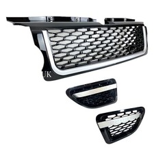 Front Grille Side Vents Black