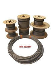 Stainless Steel Wire Rope 7x7 Steel Core AISI 316 1mm 1.5mm 2mm 3mm 4mm 5mm 