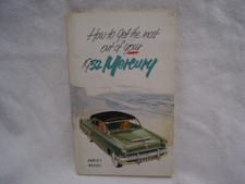 1952   MERCURY   OWNERS MANUAL
