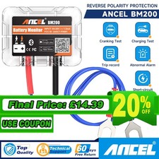 Ancel BM200 Car Battery Monitor Bluetooth 12V Battery Load Tester for iPhone