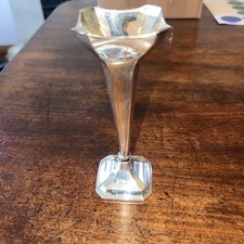 Sterling Silver Trumpet Vase
