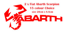 2 x  RED  Fiat Abarth 500
