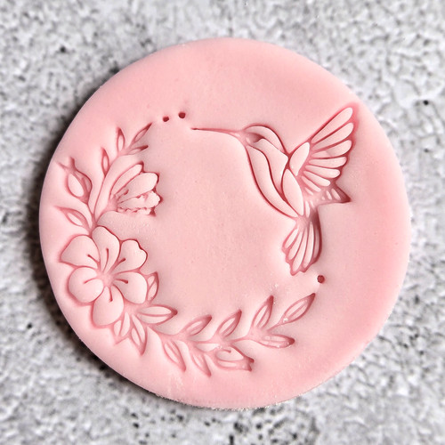 Floral cookie stamp - floral,