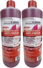 2 x 1L Litre Antifreeze Red