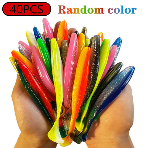 100pcs tail soft bait - t,