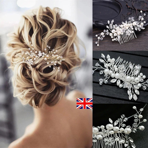 Silver crystal pearl bride - pearl,
