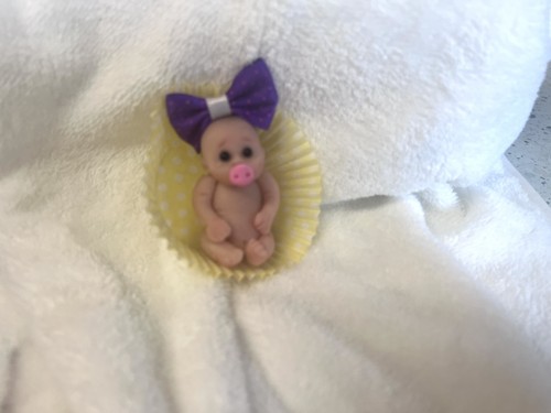 Beautiful polymer clay baby - polymer,