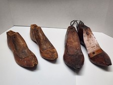 Wooden Shoe Last Forms Cobbler Mold Shaper Vintage Lot of 4 Adult 