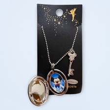 Mickey Mouse Rocket Necklace Pendant Unused Cute Character Jewelry