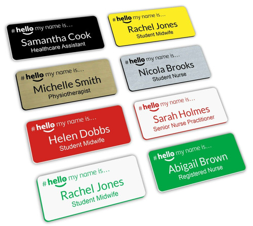 Hello name badge student - my,