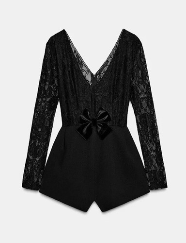 Zara lace combination jumpsuit - combination,
