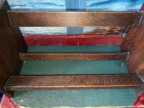 Vintage wooden book trough - wooden,