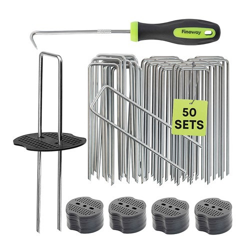 Fineway weed membrane pegs - weed,