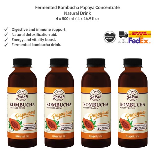 Fermented kombucha papaya - fermented,