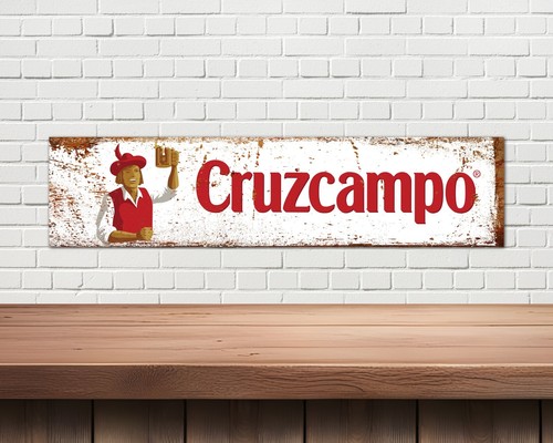 Cruzcampo metal sign - cruzcampo, man
