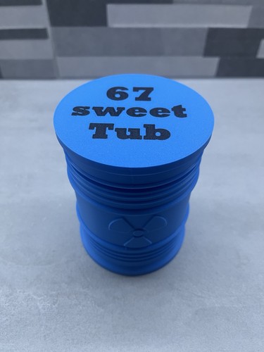 Blue plastic jar storage - plastic,