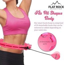 Get Fit with Our Adjustable Smart Hula Hoop - Weighted for Adults, 24 Detachable