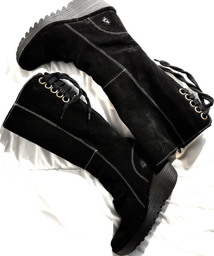 Fly london black suede - fly,