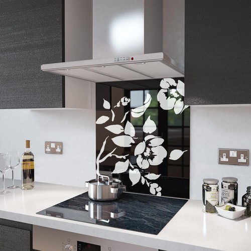Glass splashbacks black - splashbacks,