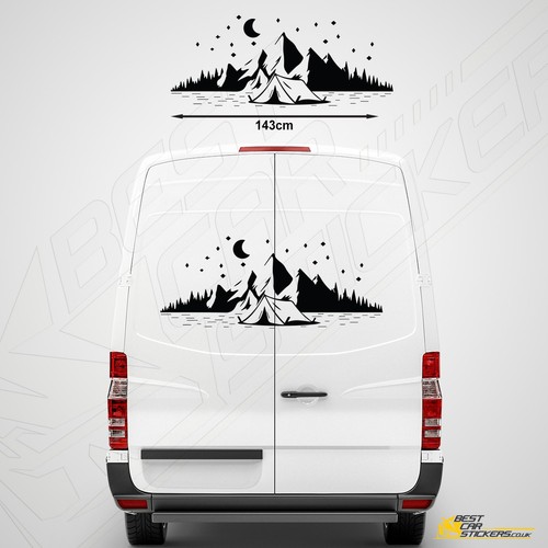 Van mountain vinyl stickers - mountain,