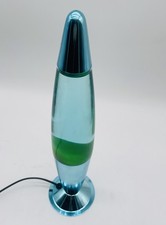  Vintage BHS Lava Lamp Blue Liquid And Green Wax