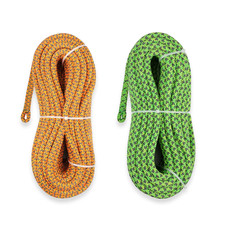 11.7mm 25kN Tree Care Arborist Rope Low Stretch Kernmantle Green Orange