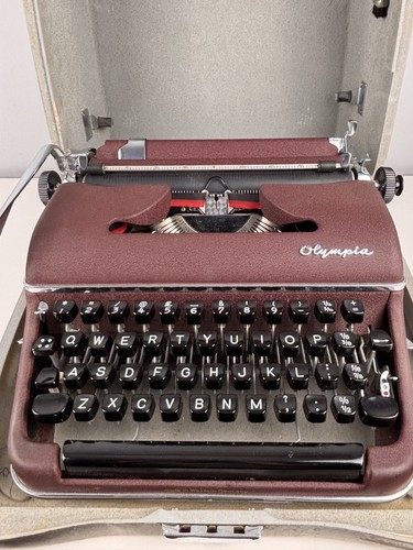 Vintage olympia sm2 typewriter - vintage,
