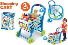 PEBBLE HUG Kids Shopping Trolley With Toy, Plastic Fruits, Vegetables