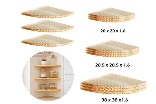 Pine wooden corner floating - corner,