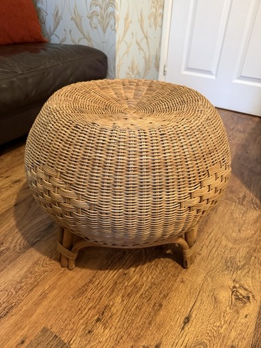 Vintage 1970s woven rattan - woven,