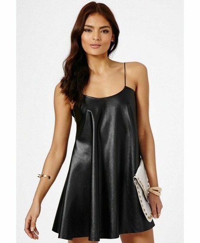Women ladies leather look - ,