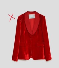 ZARA STUDIO Woman Red Velvet