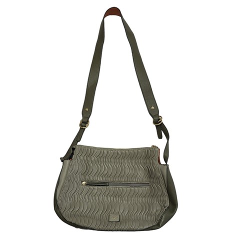 Nica grey leather cross - grey,