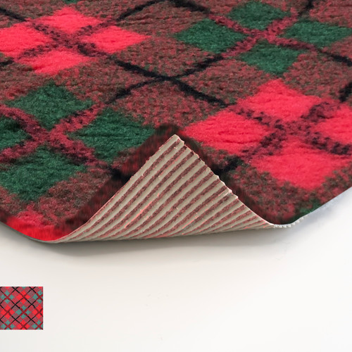 Vet bed tartan non slip - tartan, crate