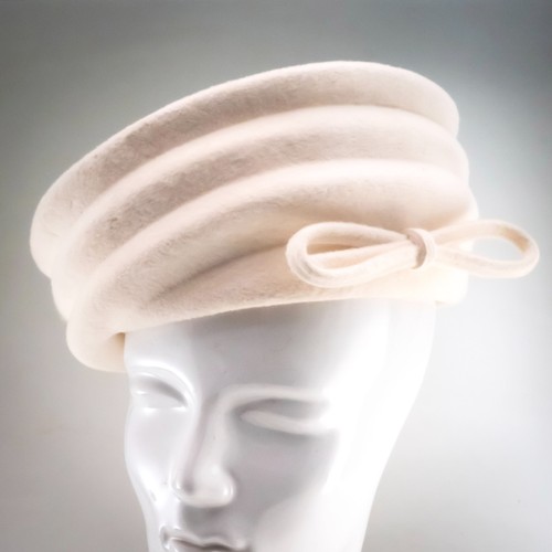 Whiteley cream felt pillbox - whiteley,