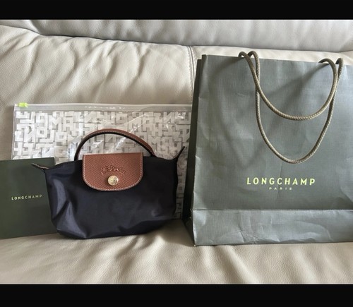 Longchamp small black nylon - nylon, &