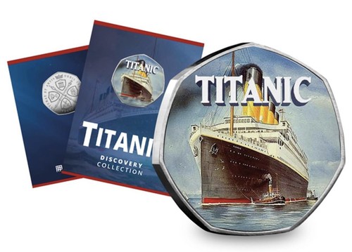 The titanic 50p shaped - 50p,