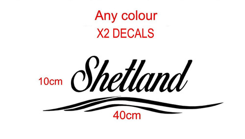 Custom shetland boat graphic - custom,